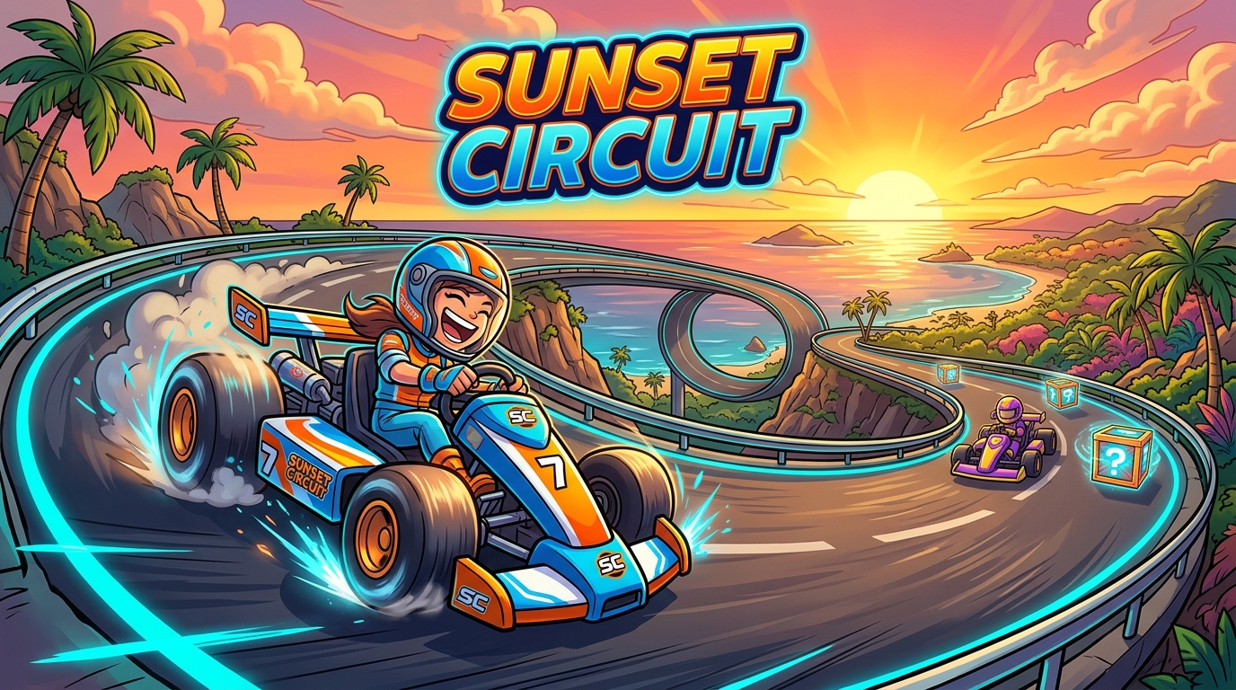 Sunset Circuit — Kart Racing cover art